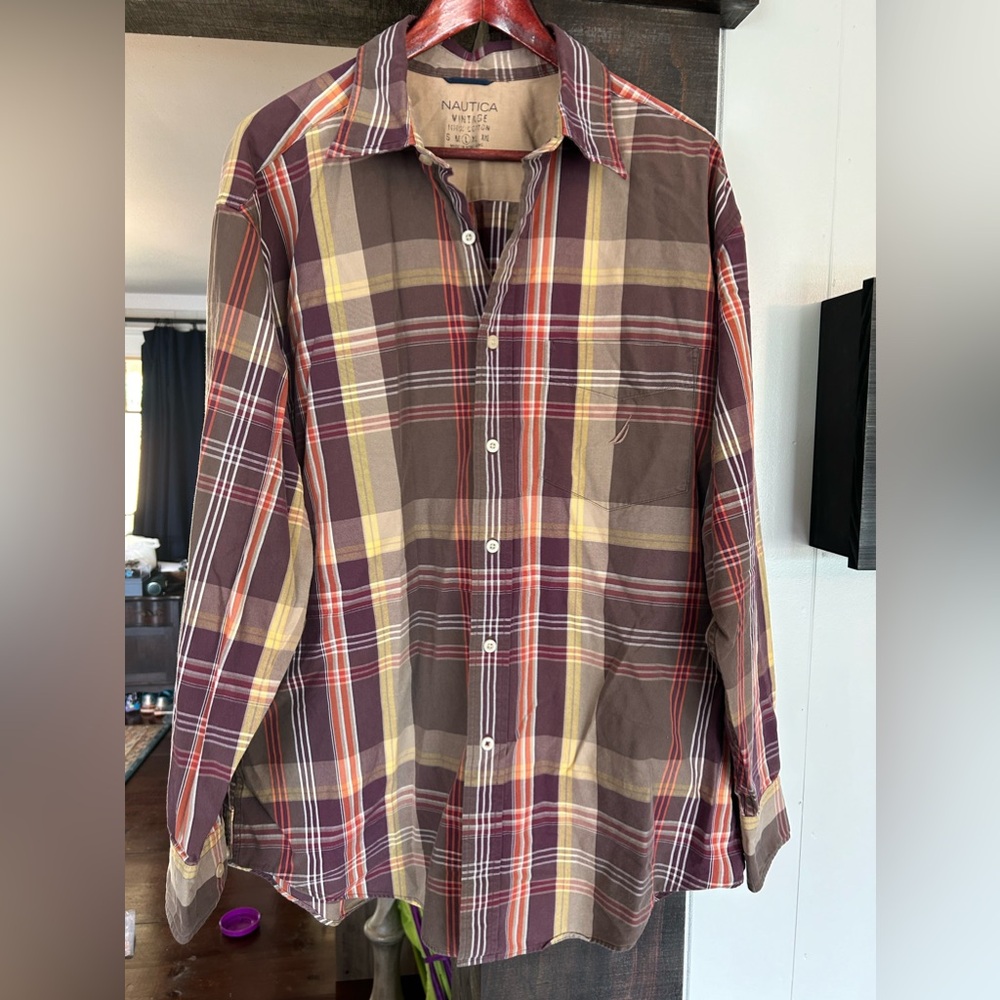 Nautica Vintage plaid button down